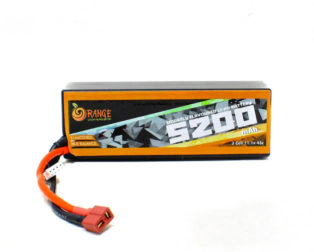 Orange 11.1V 5200mAh 45C 3S Hardcase Lithium Polymer Battery Pack