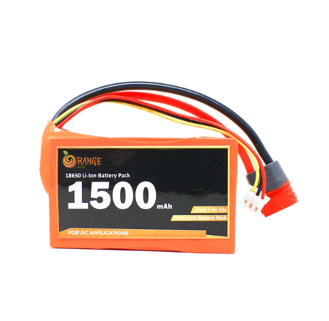 Power Your Projects With Confidence Using Our Orange Isr 18650 7.4V 1500Mah 15C 2S1P Li-Ion Battery Pack. Click To Order And Stay Charged!