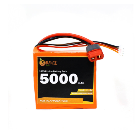 Orange 1314005 Orange Isr 18650 Li Ion 5000Mah 11.1V 3S2P Protected Battery Pack – 8C
