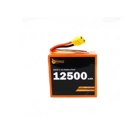 Orange 1328717 Orange Isr 18650 Li Ion 12500Mah 22.2V 6S5P Protected Battery Pack 8C