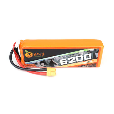 Orange 159831 Orange 6200Mah 4S 35C 70C 14.8V Lithium Polymer Battery Pack