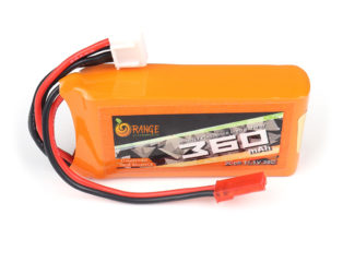Orange 11.1V 360mAh 30C 3S Lithium Polymer Battery Pack