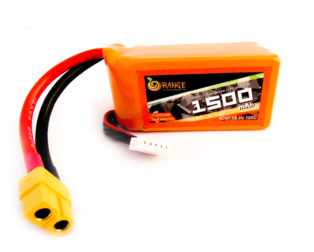 Orange 14.8V 1500mAh 100C 4S Lithium Polymer Battery Pack