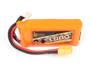 Orange 11.1V 1000mAh 40C 3S Lithium Polymer Battery Pack