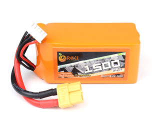 Orange 14.8V 1500mAh 100C 4S Graphene Lithium Polymer Battery Pack