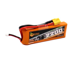 Orange 7.4V 2200mAh 45C 2S Lithium Polymer Battery Pack