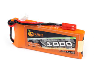 Orange 3.7V 1000mAh 30C 1S Lithium Polymer Battery Pack