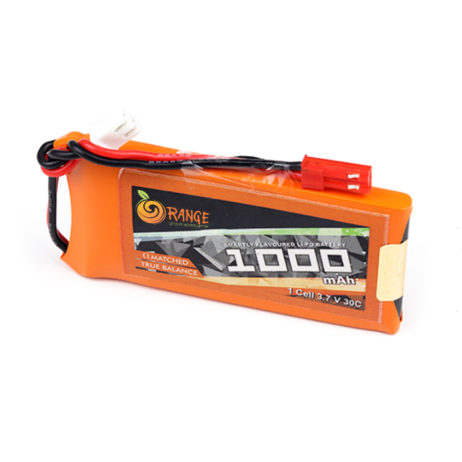 Orange 3.7V 1000Mah 30C 1S Lithium Polymer Battery Pack