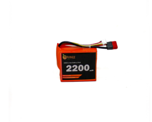 Orange ICR 18650 11.1V 2200mAh 2C 3S1P Li-Ion Battery Pack with JST-XH & Nylon-T