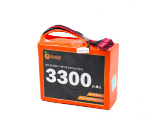 Orange IFR 22650 9.6V 3300mAh 3C 3s1p LiFePO4 Battery Pack