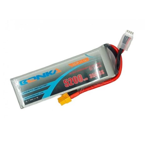 Bonka 11.1V 5200Mah 35C 3S Lithium Polymer Battery Pack