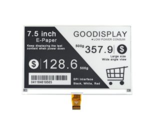 7.5 Inch Black and White E-Paper Display