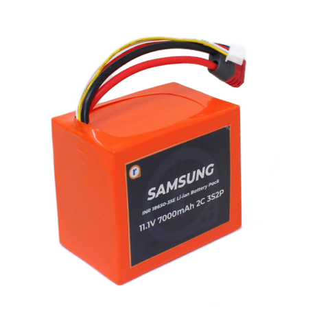 Samsung Inr18650-35E 11.1V 7000Mah 2C 3S2P Li-Ion Battery Pack
