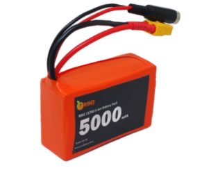 Orange NMC 21700 7.4V 5000mAh 3C 2S1P Li-ion Battery Pack
