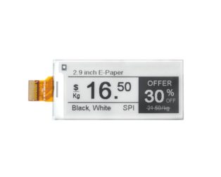 2.9 Inch High Refresh Rate Black & White E-Paper Good Display