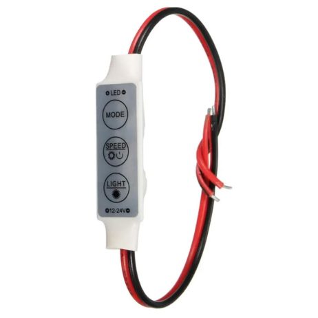 Generic 5 24V Mini 3Key Led Controller With Redblack Cable